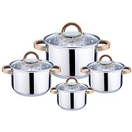 HOME ELEMENTS stainless steel cookware set 8 pieces - Kitchenware Set