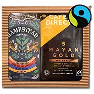 Hampstead Tea Gift pack Selection of black teas 20pcs and Cafédirect Mayan Gold coffee beans 227g - Tea