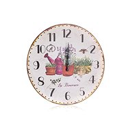 HOME DECOR Nástěnné hodiny Lavender 34 cm - Wall Clock