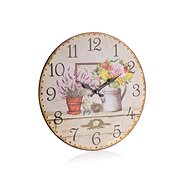 HOME DECOR Wall Clock Flower mix 34 cm - Wall Clock
