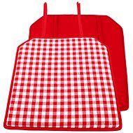 Home Elements Seat cushion 40 × 40 cm, Red checkered - Pillow Seat