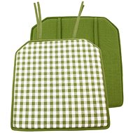 Home Elements Seat cushion 40 × 40 cm, Green checkered - Pillow Seat