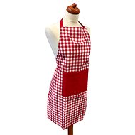 Home Elements Kitchen apron 60 × 80 cm, red checkered - Apron