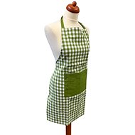 Home Elements Kitchen apron 60 × 80 cm, green checkered - Apron