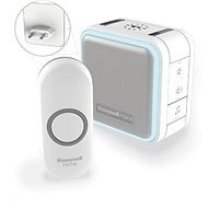 Honeywell DC515NP2 Wireless Doorbell Series 5, 150 m, 6 Melodies, Socket Base White, Push-Button Design - Doorbell