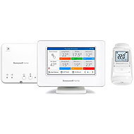 Honeywell Home EvoHome EVO-HAUS-PLUS, EvoHome Touch WiFi + 1x Thermokopf EVO-TRV + Schaltrelais - Set zur Heizungssteuerung