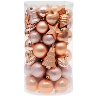 STRENDPRO MagicHome Christmas decorations - balls, pink/gold, 65 pcs - Christmas Ornaments