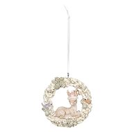 CLAYRE & EEF Christmas ornament - Reindeer in a wreath - Christmas Ornaments