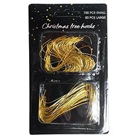 HIGHLIFE Christmas hooks gold 150 pcs - Hooks