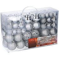 HIGHLIFE Set of Christmas ornaments 100 pcs silver - Christmas Ornaments