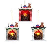 KURT ADLER Fireplace ornament with battery 1 piece - Christmas Ornaments