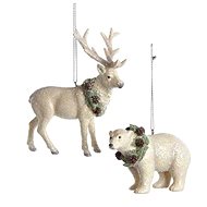 KURT ADLER Christmas ornament - White deer / bear, 1 piece - Christmas Ornaments