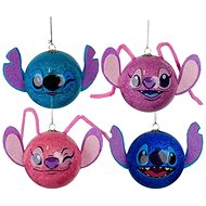 KURT ADLER Disney Stitch Christmas Box Set 4 Pcs 75 mm - Christmas Ornaments