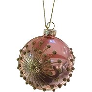 HIGHLIFE Christmas ornament - Ball pink with rays - Christmas Ornaments