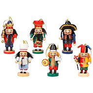 HIGHLIFE Set of wooden nutcrackers, 6 pcs - Christmas Ornaments
