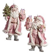 KURT ADLER Christmas ornament - Pink Santa - Christmas Ornaments