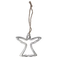 H&L Závěsná dekorace Anděl, 10 cm, stříbrná - Christmas Decoration