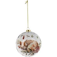 H&L Christmas ornament 8 cm sleeping cat, mix of colours - Christmas Ornaments