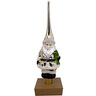 H&L Christmas tree topper Santa, gold - Christmas Ornaments