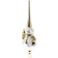 H&L Christmas tree topper Snowman, gold - Christmas Ornaments