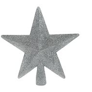 H&L Christmas tree topper STAR 19 cm, silver - Christmas Ornaments