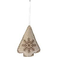 H&L Christmas decorations - hanging tree, light brown, 10 cm - Christmas Ornaments