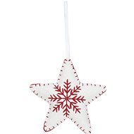 H&L Christmas decorations - hanging star, white, 10 cm - Christmas Ornaments
