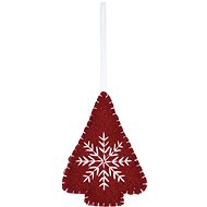 H&L Christmas decorations - hanging tree, red, 10 cm - Christmas Ornaments