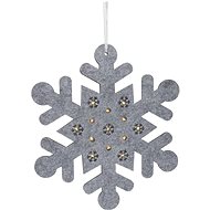 H&L Christmas decoration LED snowflake, Hangdeco, silver, 35 cm - Christmas Decoration