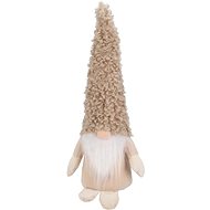 H&L Vánoční skřítek Pixie 12 × 12 × 42 cm, chlupatá čepice - Christmas Decoration