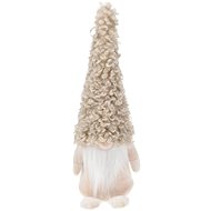 H&L Vánoční skřítek Pixie 10 × 10 × 32 cm, chlupatá čepice - Christmas Decoration