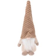 H&L Vánoční skřítek Pixie 10 × 10 × 32 cm, vzorovaná čepice - Christmas Decoration