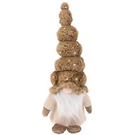 H&L Vánoční skřítek Pixie 10 × 10 × 32 cm, pruhovaná čepice - Christmas Decoration
