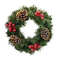 DOMMIO Christmas wreath - green with elderberries, 30 cm - Wreath