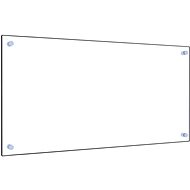 Shumee Kitchen panel transparent 80 × 40 cm tempered glass - Kitchen Backsplash