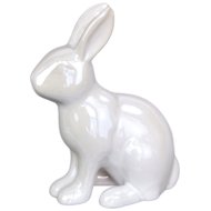 Dommio White ceramic rabbit 13 cm - Easter Decoration