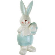 DOMMIO Easter decoration - Ceramic rabbit with egg, 21 cm - Easter Decoration