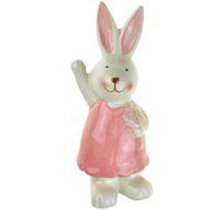 Dommio Hare ceramic with flower 15 cm - Easter Decoration