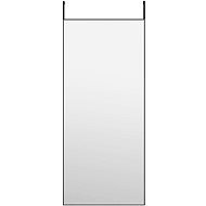 Shumee Na dvere čierne 40 × 100 cm sklo a hliník - Zrkadlo
