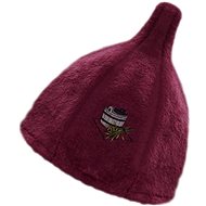 UAB Namu Tekstile Sauna cap, burgundy, 100% cotton - Sauna Hat