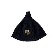UAB Namu Tekstile Sauna cap, black, 100% cotton - Sauna Hat