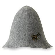 UAB Namu Tekstile Sauna cap "Finnish", grey, wool with embroidery broomstick - Sauna Hat
