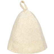 SOTRA Sauna cap "Classic", white, wool - Sauna Hat