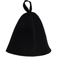 Sotra Sauna Hat, Black, 100% Wool - Sauna Hat