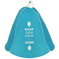 Sotra Felt Sauna Hat Keep calm, blue wave - Sauna Hat