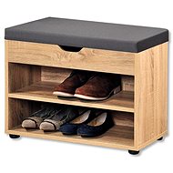 KESPER Shoe rack with bench, decor oak - Shoe Rack