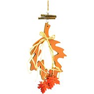 DOMMIO Hanger wooden leaf orange - Decoration
