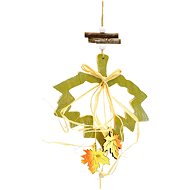 DOMMIO Hanging wooden leaf green - Decoration