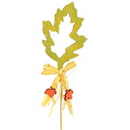 DOMMIO Wooden leaf plug with bark green 30 cm - Decoration