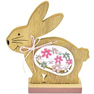 Dommio Bunny with flowers, 12 cm - Easter Decoration
